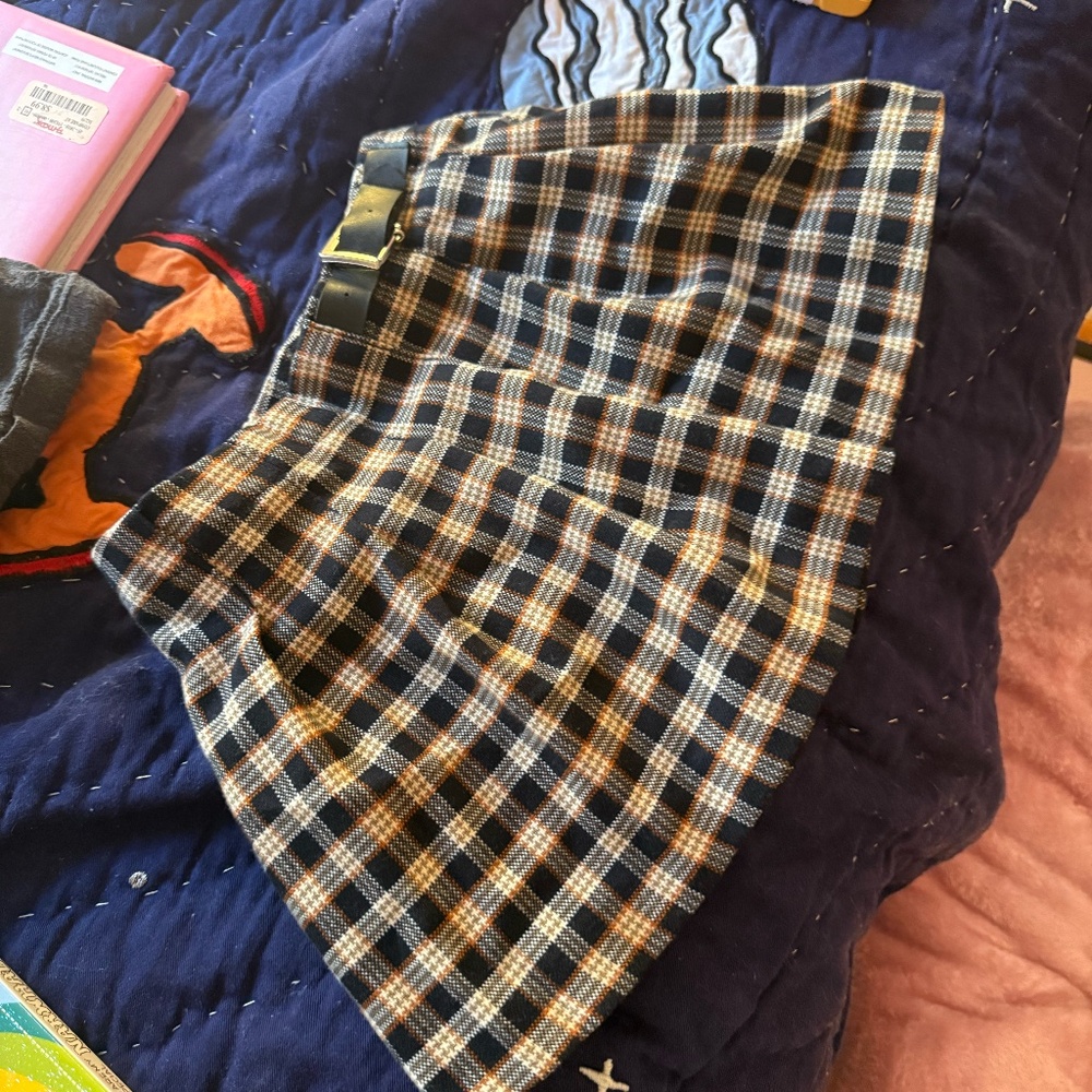 plaid zara skirt
